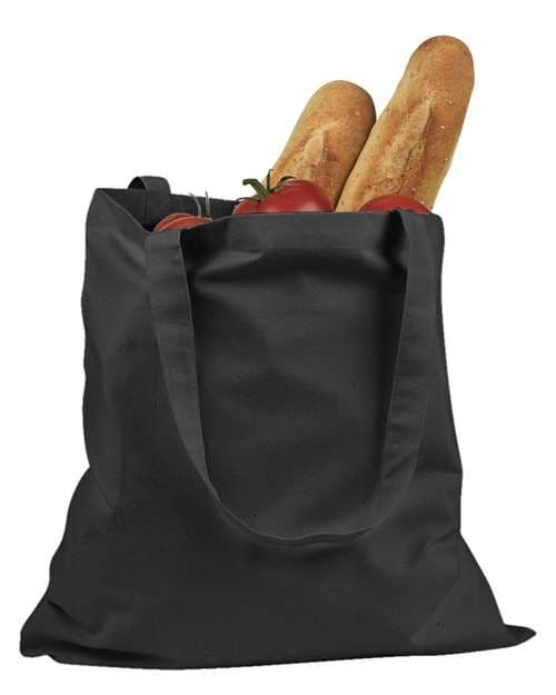 Blank canvas promo tote bag ready for screen printing
