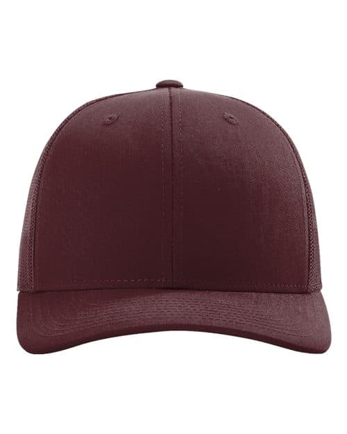 Richardson 112 in Maroon, wholesale blank apparel colorway