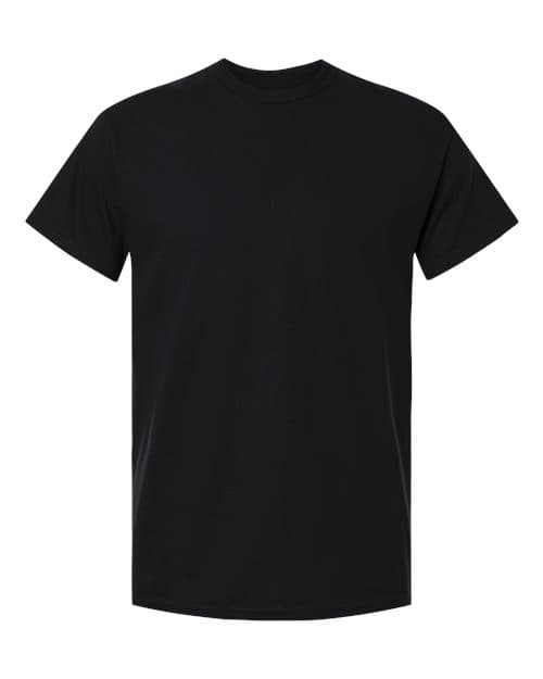 Gildan Heavy Cotton 5000 in Black, blank wholesale apparel for custom printing