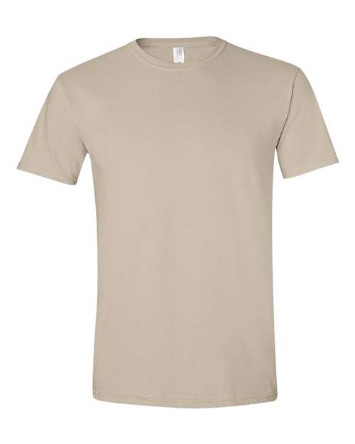 Gildan Softstyle 64000 in Sand, wholesale blank apparel colorway