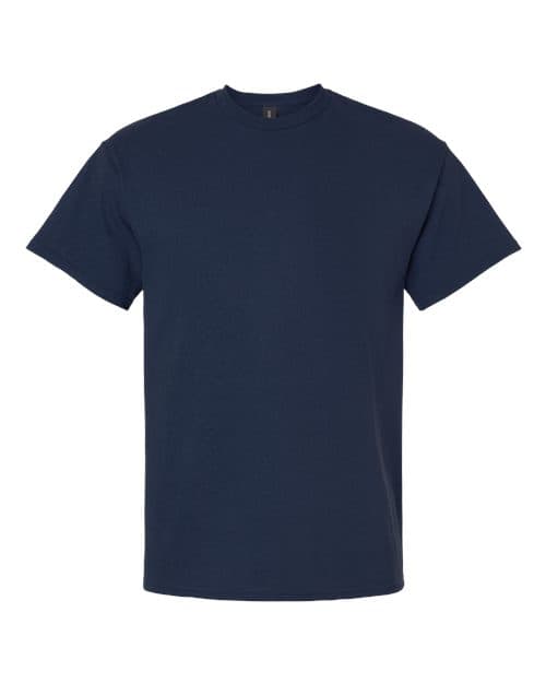 Gildan 2000 Ultra Cotton t-shirt in Navy, a 6 oz heavyweight wholesale blank for workwear and uniforms