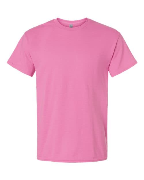 Gildan 8000 DryBlend 50/50 t-shirt, a shrink-resistant cotton-poly blend for printing