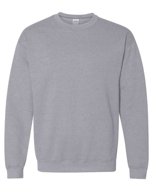 Gildan 18000 Heavy Blend crewneck sweatshirt in Sport Grey, the standard wholesale fleece blank