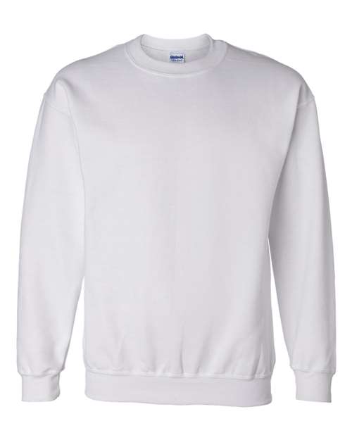 Gildan DryBlend crewneck 12000 in White, blank wholesale apparel for custom printing