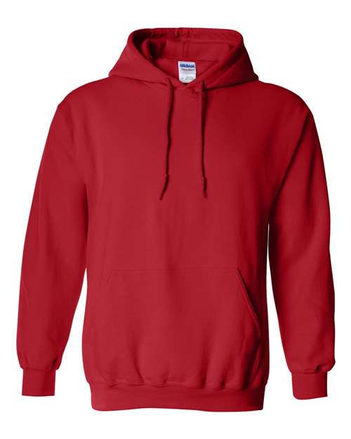 Gildan Heavy Blend hoodie 18500 in Red, blank wholesale apparel for custom printing