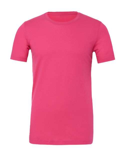 BELLA+CANVAS 3001 in Berry, blank wholesale apparel for custom printing