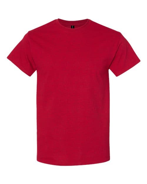 Gildan 5000 Heavy Cotton tee, the style most shops use to benchmark bulk pricing tiers