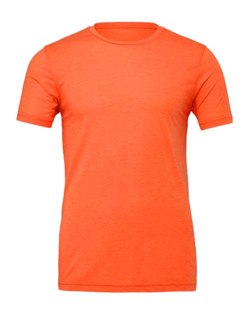 BELLA+CANVAS 3001 in Orange, blank wholesale apparel for custom printing