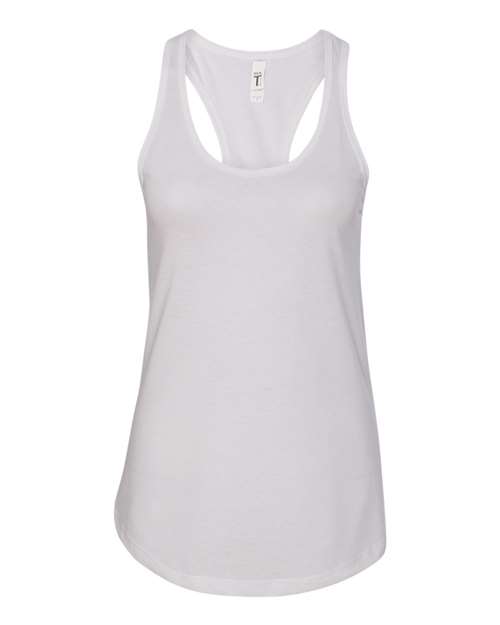 Next Level Ideal racerback 1533 in White, blank wholesale apparel for custom printing