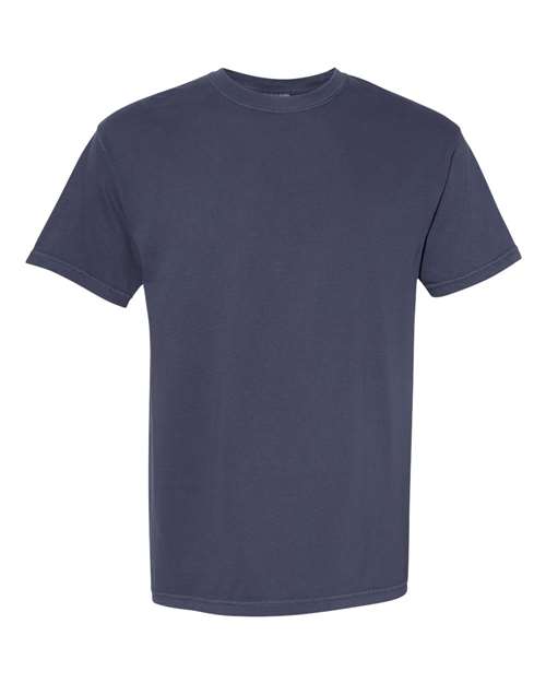 Comfort Colors 1717 heavyweight garment-dyed blank tee showing its washed, pigment-dyed finish
