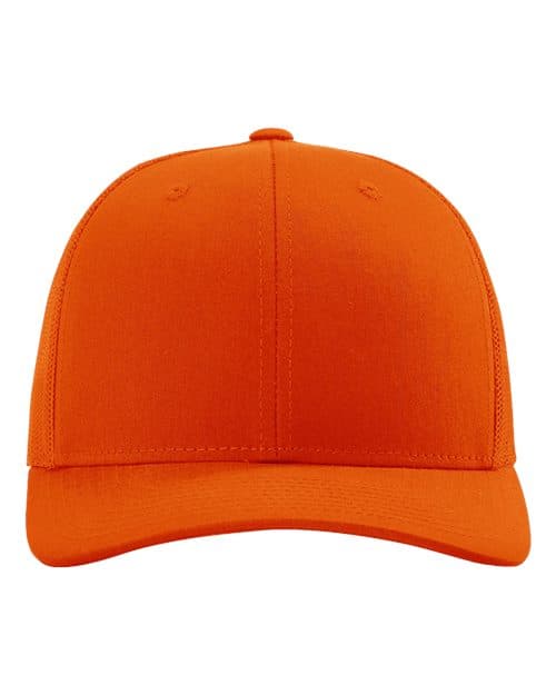 Richardson 112 in Orange, wholesale blank apparel colorway