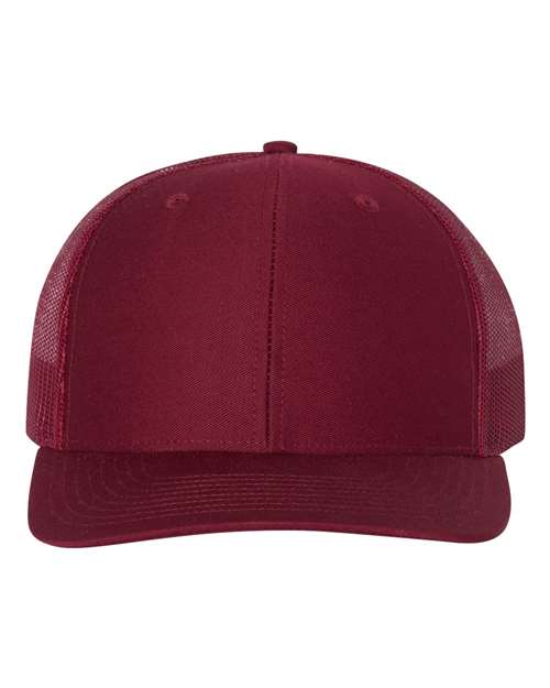 Richardson 112 in Cardinal, wholesale blank apparel colorway