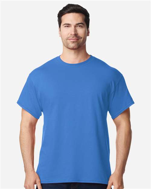 Gildan Heavy Cotton 5000 in Iris, blank wholesale apparel for custom printing