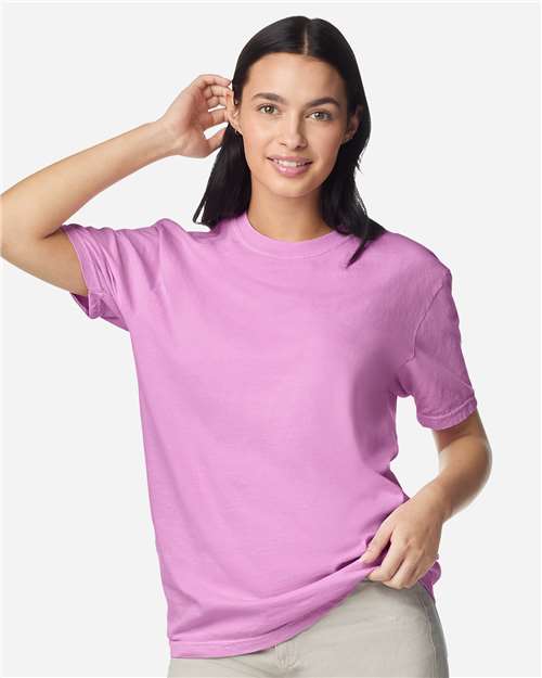 Comfort Colors 1717 in Rose Quartz, wholesale blank apparel colorway