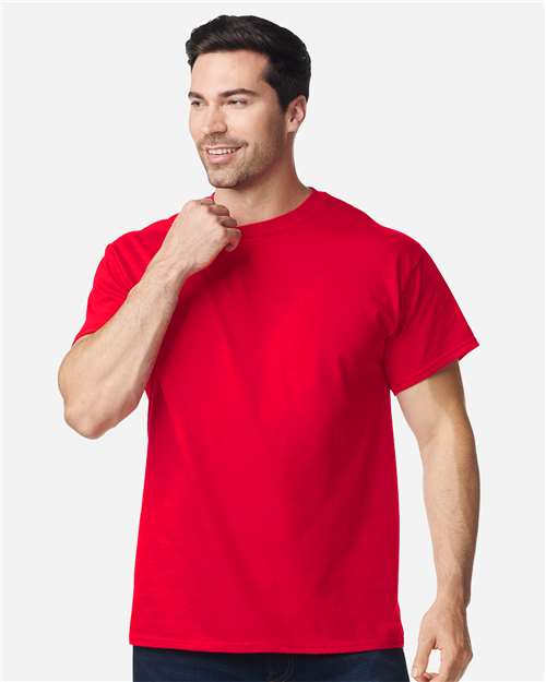 Gildan 5000 Heavy Cotton blank t-shirt, a core style worth holding as safety stock in a print shop