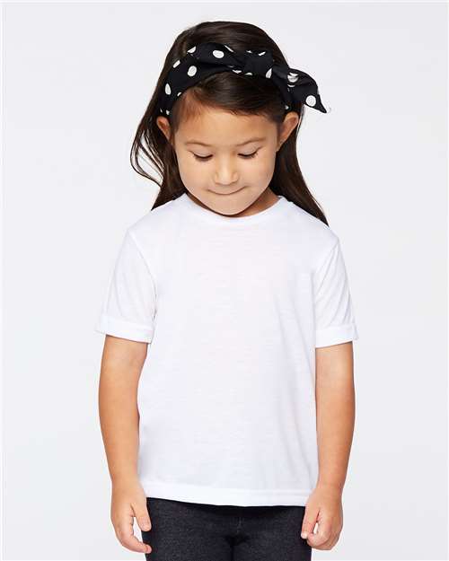 SubliVie men's polyester sublimation tee, a purpose-made blank for sublimation printing