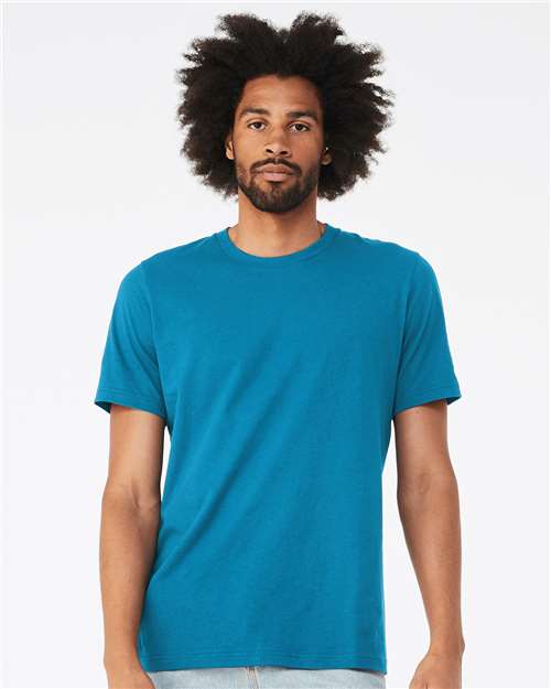 BELLA+CANVAS 3001 in Electric Blue, wholesale blank apparel colorway