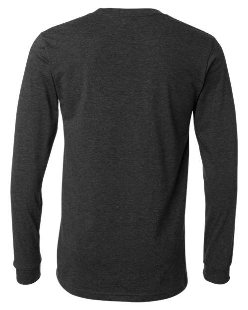 Heather CVC Long Sleeve Tee – Back