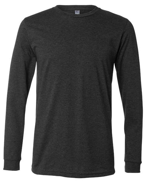 Heather CVC Long Sleeve Tee – Front