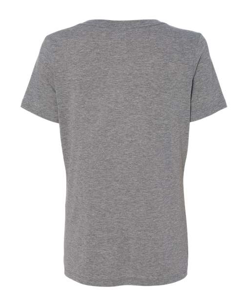 Women's Relaxed Triblend V-Neck Tee – Back