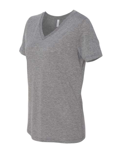 Women's Relaxed Triblend V-Neck Tee – Detail