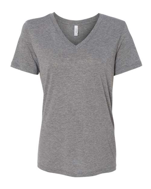 Women's Relaxed Triblend V-Neck Tee – Front