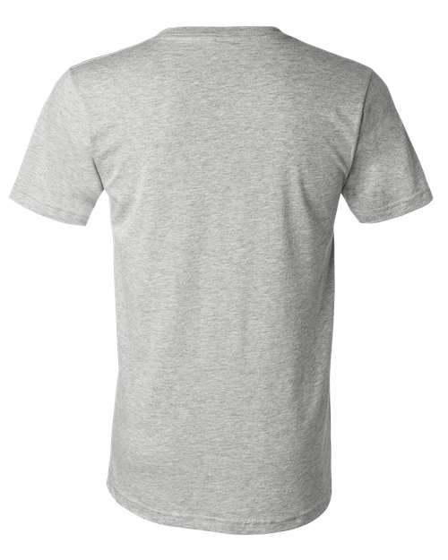 Unisex Heather CVC V-Neck Tee – Back