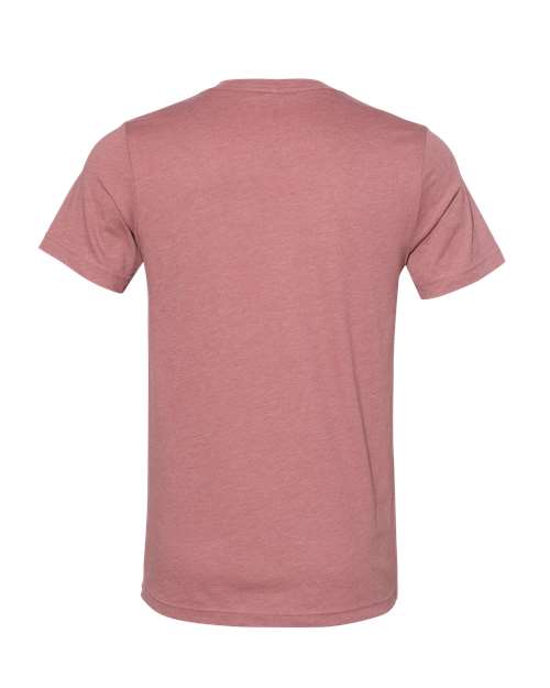 Unisex Heather CVC V-Neck Tee – Back