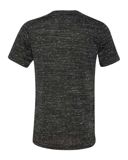 Unisex Textured Jersey V-Neck Tee – Back