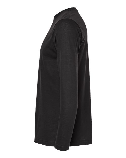 Unisex Poly-Rich Long Sleeve T-Shirt – Detail