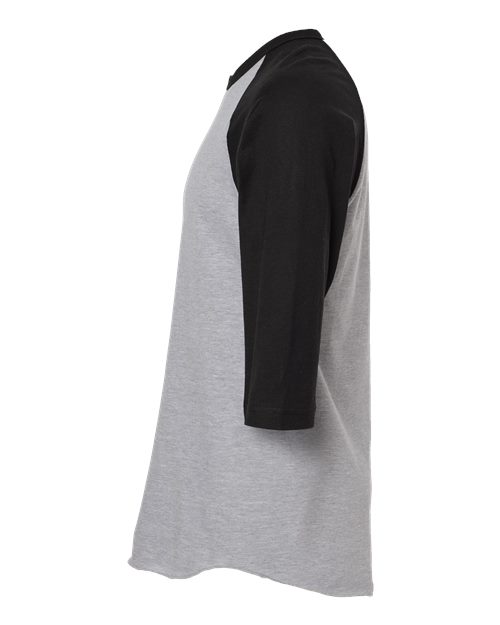 Unisex Fine Jersey Raglan T-Shirt – Detail