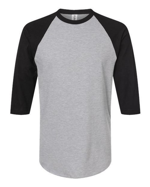 Unisex Fine Jersey Raglan T-Shirt – Front