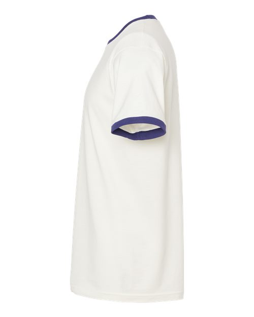 Unisex Fine Jersey Ringer T-Shirt – Detail