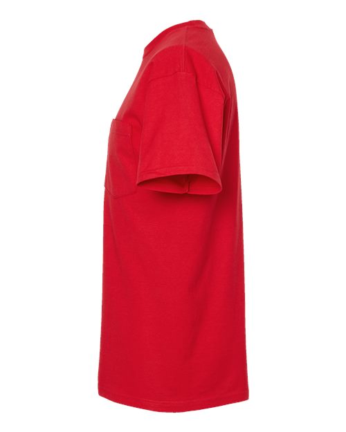 Unisex Heavyweight Jersey Pocket T-Shirt – Detail