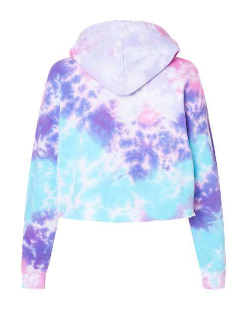Women's Tie-Dyed Crop Hooded Sweatshirt – Back