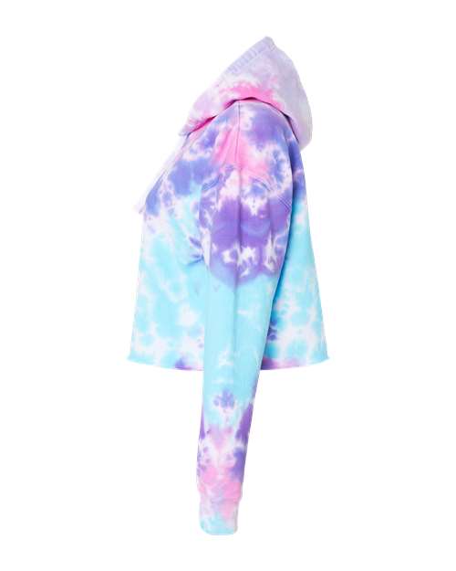 Women's Tie-Dyed Crop Hooded Sweatshirt – Detail