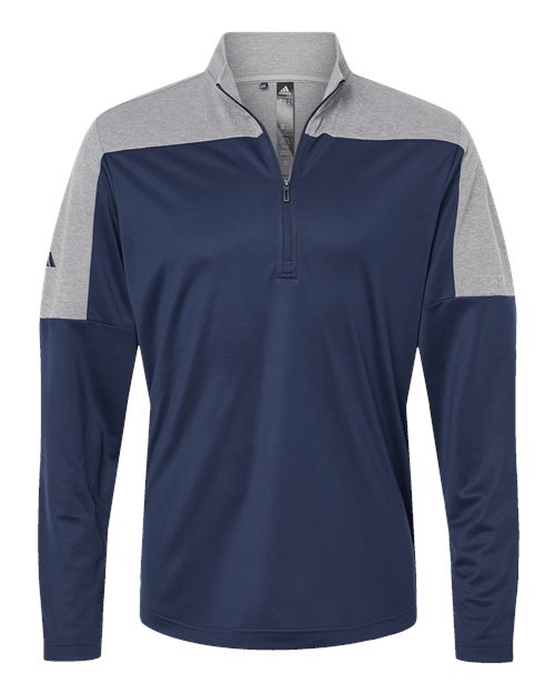 Men's Ultimate365 Lightweight Colorblocked Quarter-Zip Pullover – Front