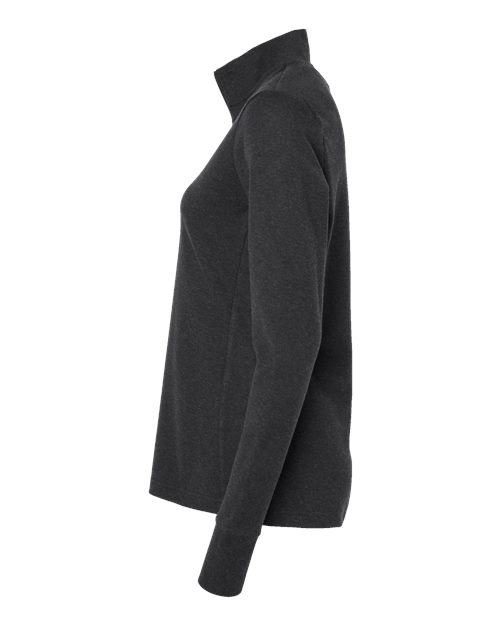 Women's 3-Stripes Quarter-Zip Sweater Pullover – Detail