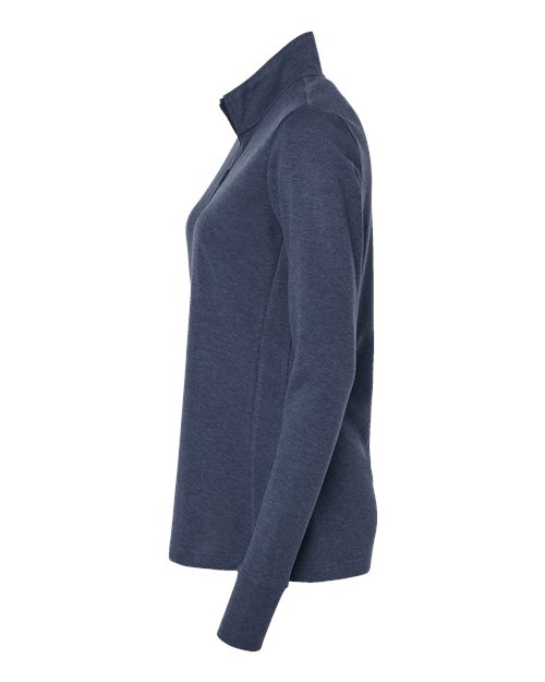 Women's 3-Stripes Quarter-Zip Sweater Pullover – Detail