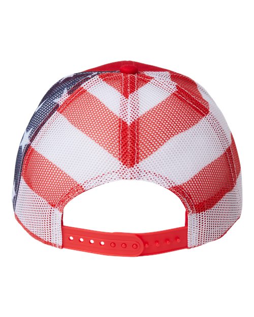 Printed Mesh Trucker Cap – Back