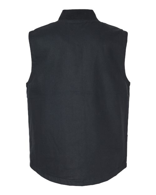 Men's Insulated Canvas Workwear Vest – Back