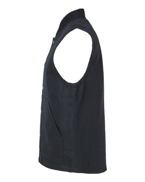 Men's Insulated Canvas Workwear Vest – Detail
