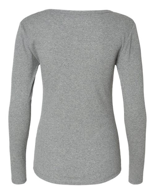 Women's Harper Long Sleeve Henley – Back