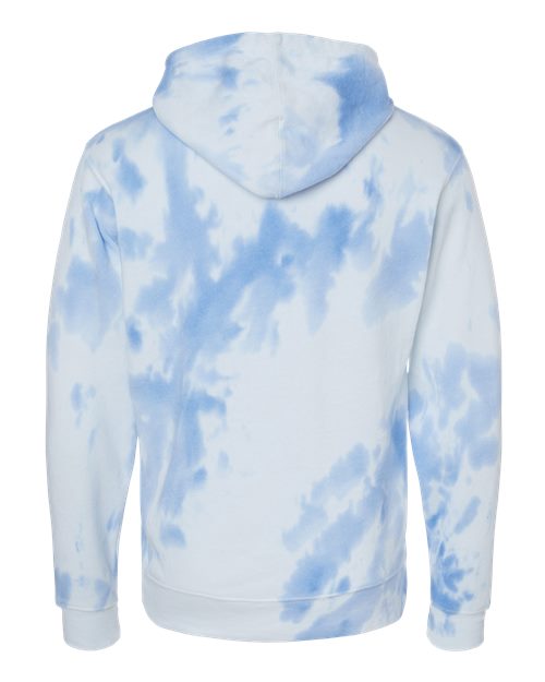 Men's Tie-Dyed Fleece Hooded Sweatshirt – Back