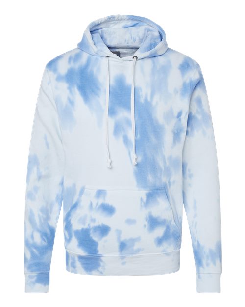Men's Tie-Dyed Fleece Hooded Sweatshirt – Front