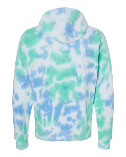 Men's Tie-Dyed Fleece Hooded Sweatshirt – Back