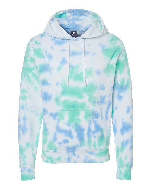 Men's Tie-Dyed Fleece Hooded Sweatshirt – Front