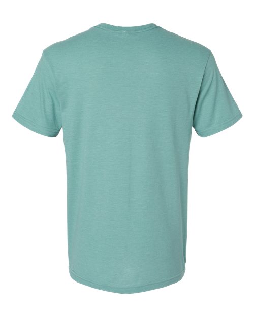 Unisex CVC V-Neck Tee – Back