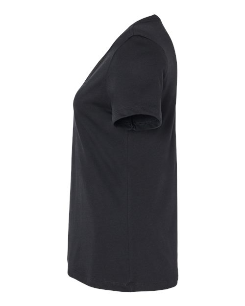 Women's Relaxed Heather CVC V-Neck Tee – Detail