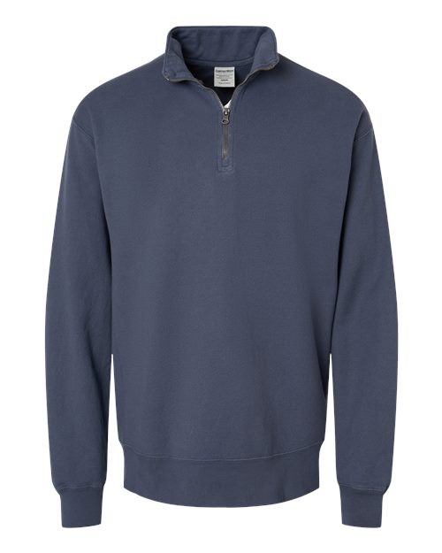 Unisex Garment-Dyed Quarter-Zip Sweatshirt – Front